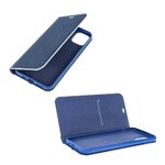 Kabura LUNA Book Carbon do SAMSUNG A21s niebieski