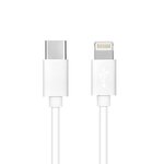Kabel Typ C do iPhone Lightning 8-pin Power Delivery PD18W 2A C973 biay 1 metr BOX