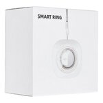 Smart Ring R11M- inteligentny pierścień ze stali ze stacją ładującą rozmiar 7 (17,3mm) czarny