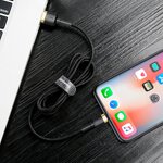 Baseus kabel Cafule USB - Lightning 1,0 m 2,4A złoto-czarny