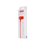 XO słuchawki przewodowe S6 jack 3,5mm dokanałowe czerwone