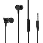 XO słuchawki przewodowe EP20 jack 3,5mm dokanałowe czarne