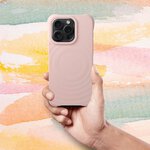 Silicone Zephyr Mag Cover kompatybilny z MagSafe do IPHONE 14 PLUS rowy