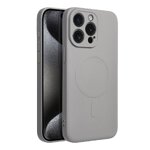 Futerał SILICONE MAG COVER kompatybilny z MagSafe do IPHONE 16 Pro tytanowy
