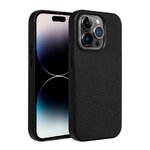 Leather Mag Cover kompatybilne z MagSafe do IPHONE 15 PLUS czarny