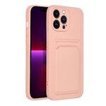 Futerał CARD CASE do IPHONE 13 Pro Max różowy