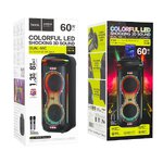 HOCO głośnik bluetooth + 2 x bezprzewodowe mikrofony HA13 Max czarny HOCO głośnik bluetooth + 2 x bezprzewodowe mikrofony HA13 Max czarny