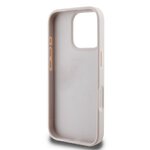 GUESS futerał do IPHONE 16 Pro GUHCP16LP4TDPP (PU Leather 4G Triangle Strass) różowy