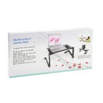 Podstawka pod laptop uniwerslna regulowana + chłodzenie YL-803 czarna