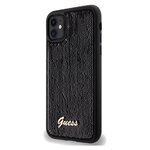Guess nakładka do iPhone 11 GUHCN61PSFDGSK HC SEQUIN SCRIPT METAL czarna