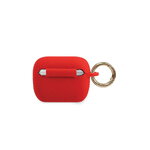 Guess etui do Airpods Pro GUACAPSILGLRE czerwone Silicone Glitter