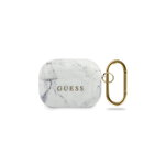 Guess etui do AirPods Pro GUACAPTPUMAWH białe Marble Collection