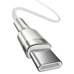 Baseus kabel Cafule Metal PD USB-C - USB-C 1,0 m biały 100W