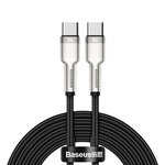 Baseus kabel Cafule Metal PD USB-C - USB-C 2,0 m czarny 100W