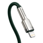 Baseus kabel Cafule Metal PD USB-C - Lightning 1,0 m zielony 20W