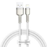 Baseus kabel Cafule Metal USB - Lightning 2,4A 1,0 m biały