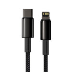 Baseus kabel Tungsten PD USB-C - Lightning 1,0 m czarny 20W