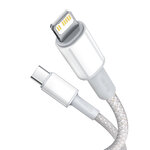 Baseus kabel High Density PD USB-C - Lightning 1,0 m biały 20W