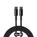 Baseus kabel Tungsten PD USB-C - USB-C 2,0 m czarny 100W