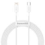 Baseus kabel Superior PD USB-C - Lightning 2,0 m biały 20W