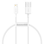 Baseus kabel Superior USB - Lightning 0,25 m 2,4A biały