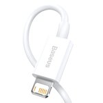 Baseus kabel Superior USB - Lightning 0,25 m 2,4A biały