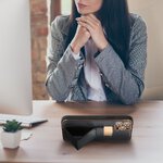 Futera LEATHER Case Kickstand do SAMSUNG Galaxy A25 5G czarny