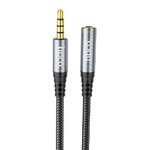 HOCO kabel AUX Audio Jack 3,5mm męski na żeński UPA20 2m czarny