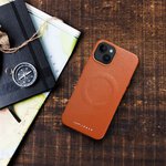 Futera Roar Leather Mag Case kompatybilny z MagSafe - do iPhone 15 Plus Brzowy
