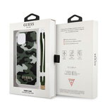 Guess nakładka do iPhone 12 Pro Max 6,7" GUHCP12LKSARKA zielona hard case Camo Collection