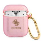 Guess etui do AirPods GUA2UCG4GP różowe Glitter Collection