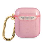 Guess etui do AirPods GUA2UCG4GP różowe Glitter Collection