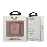 Guess etui do AirPods GUA2UCG4GP różowe Glitter Collection