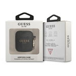 Guess etui do AirPods GUA2SGGEK czarne Silicone Glitter