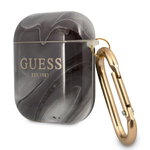 Guess etui do AirPods GUA2UNMK czarne Marble Collection