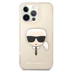 Karl Lagerfeld nakładka do iPhone 13 Pro Max 6,7" KLHCP13XKHTUGLGO złota hard case Glitter Karl`s Head