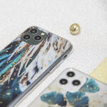 Nakładka Gold Glam do iPhone 13 Mini 5,4" listki
