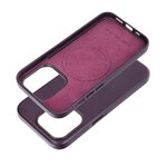 Leather Mag Cover kompatybilne z MagSafe do IPHONE 15 PRO ciemny fioletowy