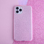 Nakładka Glitter 3w1 do iPhone 14 Pro 6,1 różowa