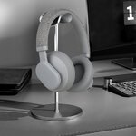 FORCELL F-AUDIO suchawki bezprzewodowe nagowne ANC Touch Beat szare