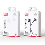 XO Słuchawki przewodowe EP52 jack 3,5mm douszne białe