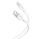 XO kabel NB212 USB - USB-C 1,0 m 2,1A biały