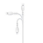 Devia kabel Kintone USB - Lightning 1,0 m 2,1A biały