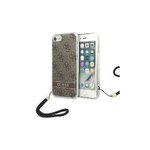 Guess nakładka do iPhone SE 2022 / SE 2020 / 7 / 8 GUOHCI8H4STW hard case brązowa Print 4G Cord