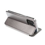 Kabura Book Elegance do SAMSUNG S23 FE stalowy