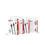 XO kabel NB200 USB - Lightning 1,0m 2.1A czarny