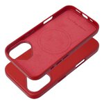 Futerał LEATHER MAG COVER kompatybilny z MagSafe do IPHONE 16 czerwony