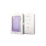 Guess nakładka do iPhone 14 Pro Max 6,7" GUHCP14XHGCOHU fioletowa hardcase Translucent Pearl Strap