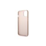 Guess nakładka do iPhone 14 Pro 6,1" GUHCP14L4GMGPI różowa PU Leather 4G Big Metal Logo