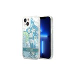 Guess nakładka do iPhone 14 6,1" GUHCP14SLFLSN zielona hardcase Flower Liquid Glitter